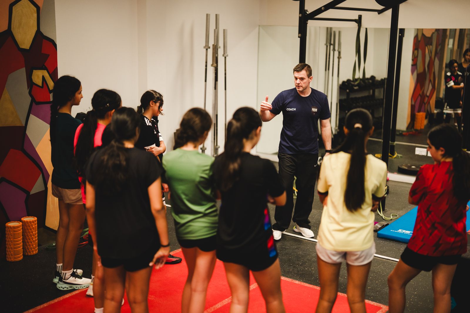 David Johnson leading a PROVN strength and conditioning session